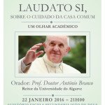 Cartaz_conferencia_antonio_branco_laudato_si