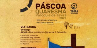 Paróquias de Tavira dinamizam Via-sacra de oração pela paz na Ucrânia