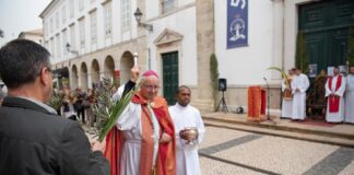 Domingo de Ramos: Bispo do Algarve disse que a paixão de Jesus continua hoje nas situações de guerra no mundo (c/fotorreportagem)