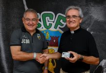 Bispo do Algarve visitou Sporting Clube Farense e recebeu cartão de sócio (c/vídeo e fotorreportagem)